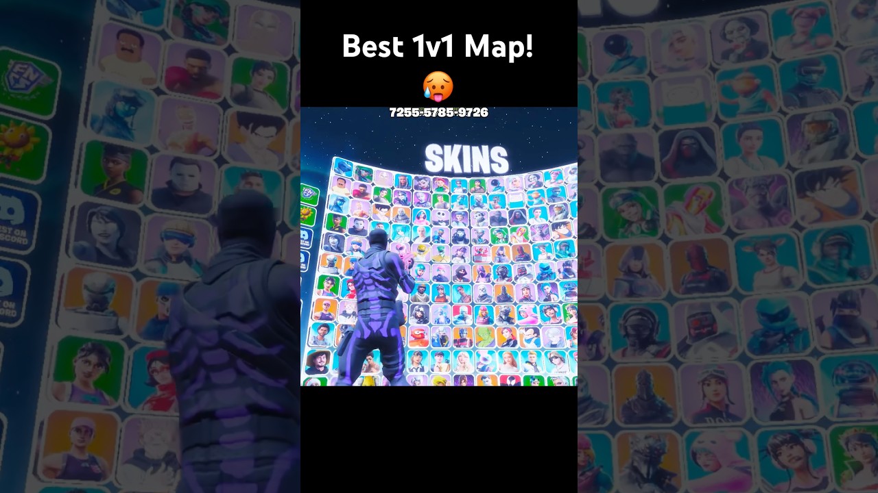 best 1v1 skin map in fortnite!!? 😍 