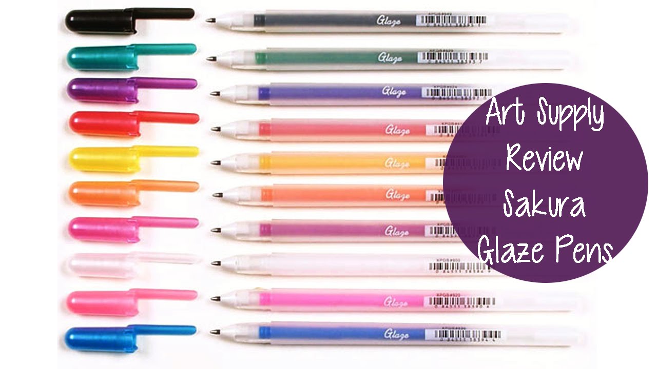 ART SUPPLY REVIEW! Sakura Glaze Pens 