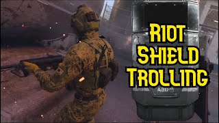 Riot Shield Trolling In SnD - MW3