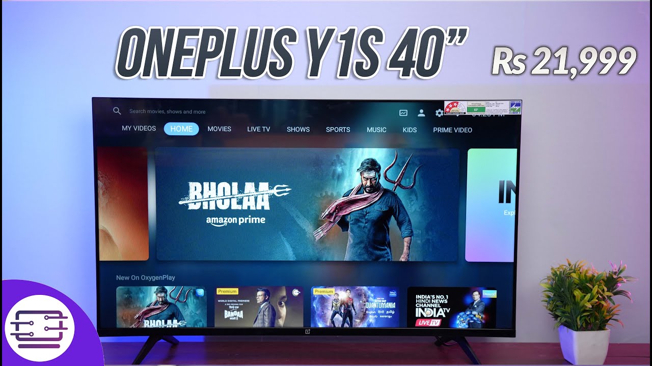OnePlus Y1S 40" Android TV- 20W Dolby Audio, HDR10+, Android 11 for ₹20,499*