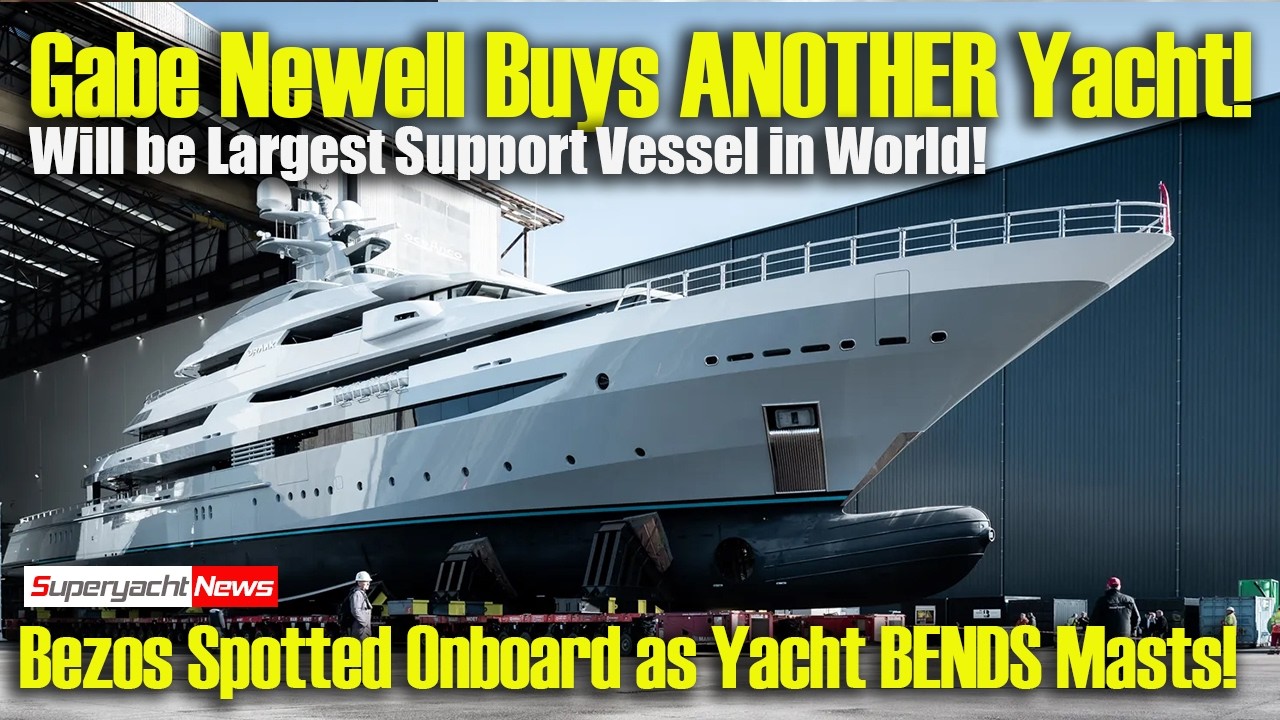 Jeff Bezos Onboard as His $500M Yacht BENDS Masts Crossing the Panama Canal | SY News Ep569