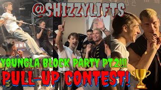 BLOCK PARTY PART 2! Winning The Pull-Up Competition & SHIZZY Saying Hi, Twice! Day 27
