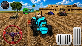 🔴New Tractor Track Farming Gameplay 🚜 | Realistic Village Farming Simulator 3D | Indian Vehicle Game screenshot 1