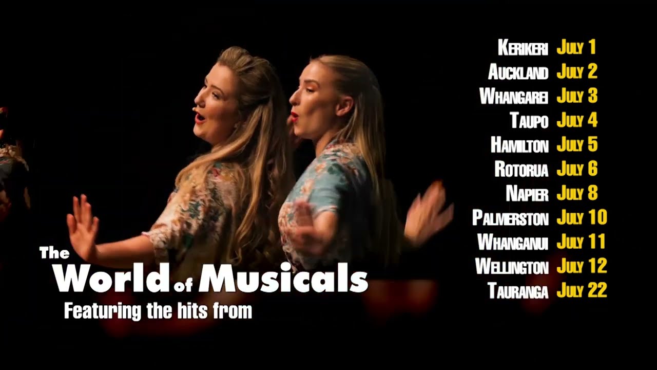 World Of Musicals In Concert 2024 New Zealand Tour