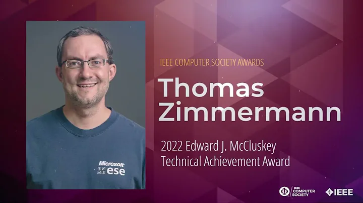 Thomas Zimmermann - 2022 Edward J. McCluskey Techn...