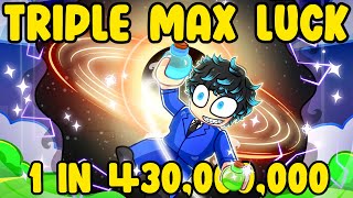 Using TRIPLE MAX LUCK For GARGANTUA Aura in Roblox Sol's RNG