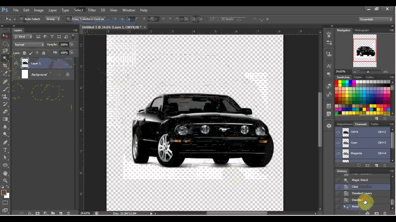 Adobe Use Magic Wand And Crop Tool. YouTube