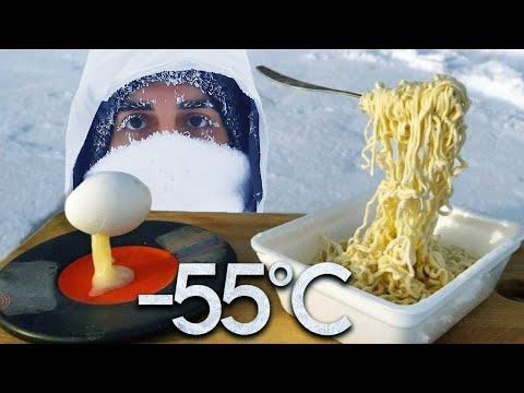 8 безумных экспериментов при -55°C (Самый холодный город в мире: Якутск)
