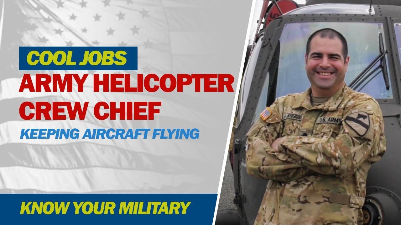 Cool Jobs Army Helicopter Crew Chief YouTube