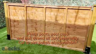 Overlap 3ft Fence Panels | eDecks