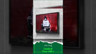 Banksy Prints | Banksy Canvas Art | Banksy Prints for Sale | Graffiti Canvas Art | Keep Your Coin...