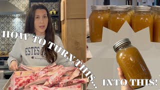 Bone Broth | How to Make & Preserve | BUYING BULK MEAT