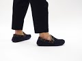 | Shuperb™  Barbour MONTY Mens Suede Moccasin Slippers Navy