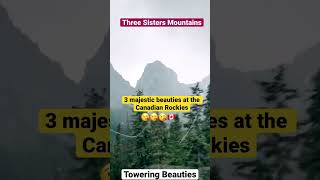 Three Sisters Mountains, Majestic Canadian Rockies, Canmore Canada