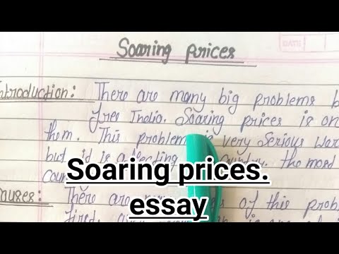 essay on soaring prices 250 words