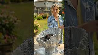 She dipped lace in concrete and got this