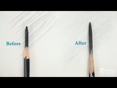 Basic Drawing Technique  How To Sharpen A Drawing Pencil