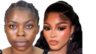 100M VIEWS ⬆️ MUST WATCH  👆 VIRAL  😱 ⬆️ BLACK  BARBIE MAKEUP  and HAIR TRANSFORMATION 😱