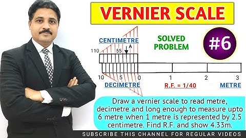 HOW TO DRAW VERNIER SCALE (PROBLEM 6) | UNIT : ENGINEERING SCALE @TIKLESACADEMYOFMATHS