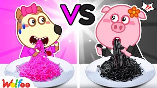 🔴 Live: Pink Food Vs Black Food? - Wolfoo Learns Healthy Food Choices - Kids Healthy Habits screenshot 3