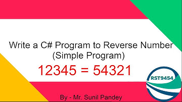 W.A.P to  Number is Print Reverse Order in Hindi C# ||Reverse Number Program in C#  #biharideveloper