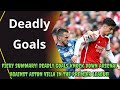 Fiery Summary! Deadly Goals Knock Down Arsenal Against Aston Villa in the Premier League!