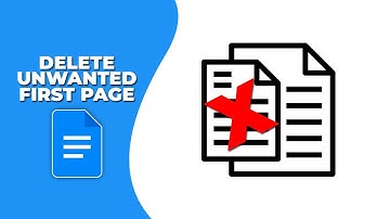 How to Delete unwanted first page in Google Docs