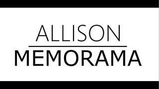 ALLISON-MEMORAMA LETRA chords