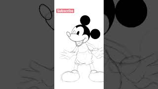 Drawing Mickey Mouse #Shorts #disney #mickeymouse #drawing #waltdisney #disneyanimation #procreate