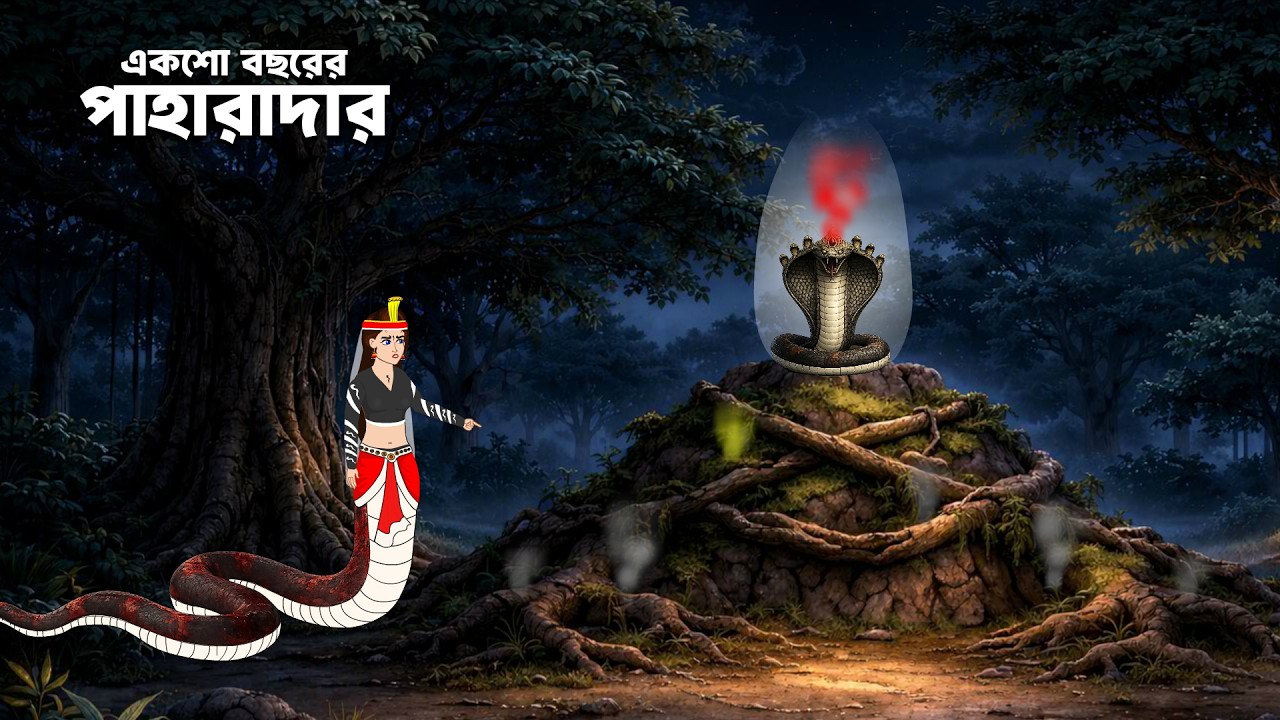 একশো বছরের পাহারাদার | অশুভ শক্তির ধ্বংস | Bangla Cartoon | Bangla Moral Story  | JungleCartoonStory