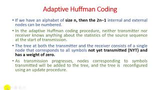 Unit - 2 - Lecture 03 Adaptive Huffman Coding - Update Procedure