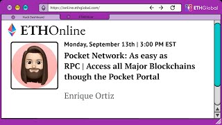 Pocket Network: As easy as RPC | Access all Major Blockchains though the Pocket Portal
