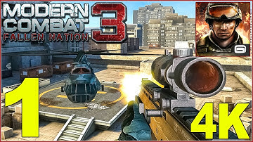 Modern Combat 3 Fallen Nation Mission 1 Operation Blockbuster Android Gameplay Walkthrough Part 1