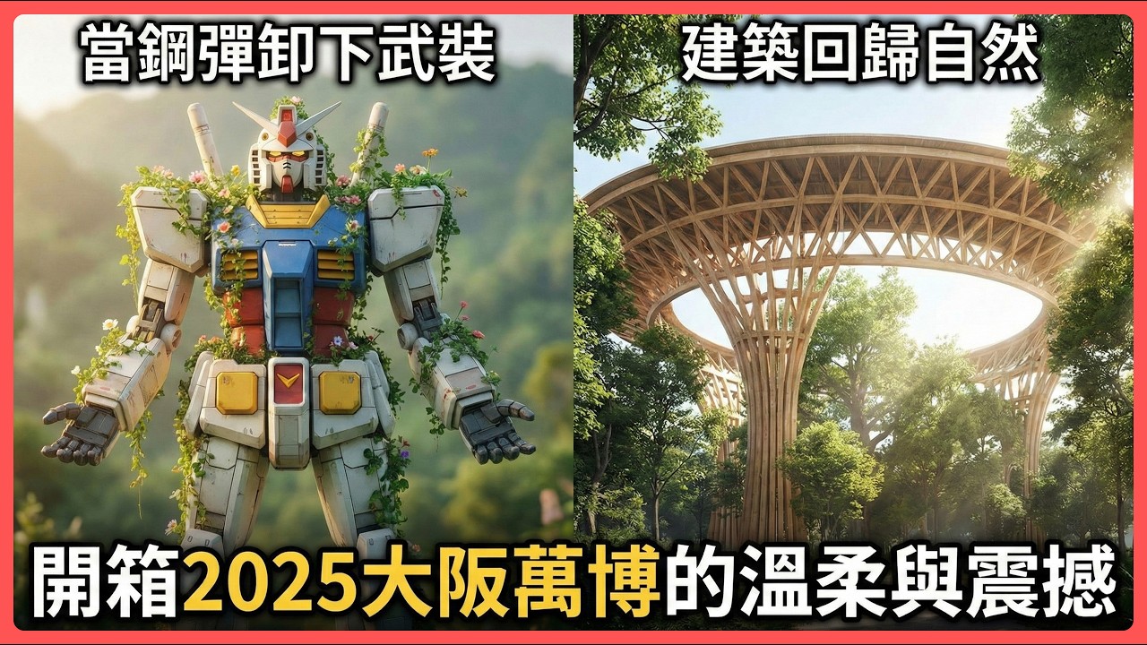 當鋼彈卸下武裝、建築回歸自然：開箱2025大阪萬博的溫柔與震撼