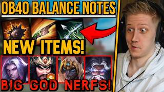 OB40 BALANCE NOTES - Big God Buffs & Nerfs, % Pen Buffs, Tank Nerfs & More!