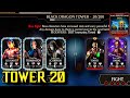 Black Dragon Tower Boss 20 Battle Fight   Reward | MK Mobile | Towers 16-30 Fights   Rewards