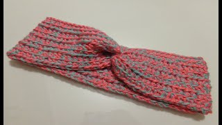 Tığ ile kolay Bandana nasıl örülür (crochet headband)