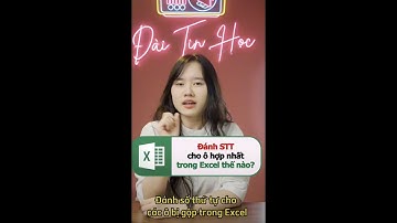 Đánh số thứ tự cho các ô bị gộp (hợp nhất) trong Excel thế nào dễ dàng nhất? #short #shorts #74