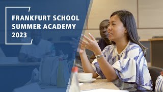 Summer Academy 2023 | Frankfurt School
