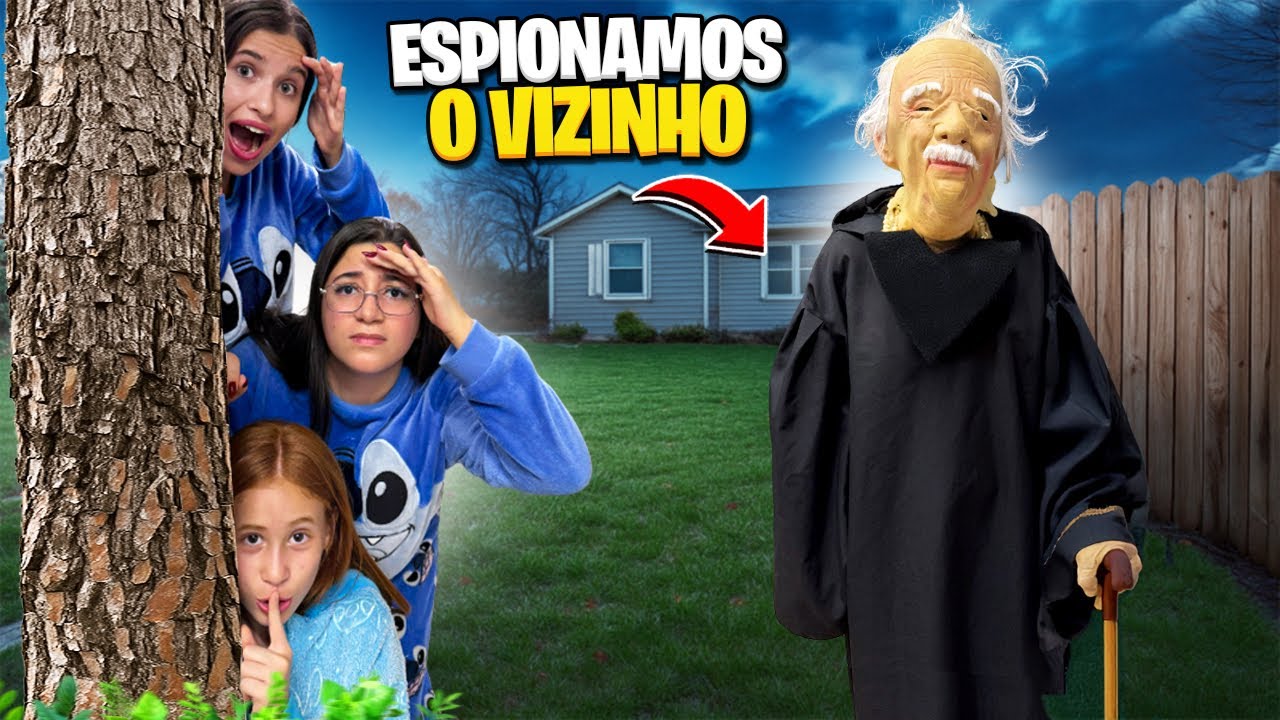 Espionamos o vizinho misterioso e descobrimos quem ele é ! ( Gabi e Susu ) 