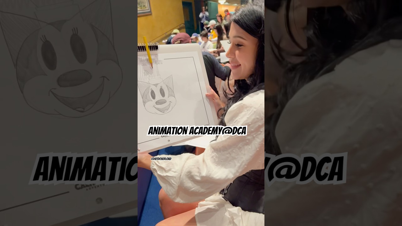 Went to the animation academy at DCA! #foryou #art #viralshort #disney
