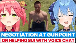 Suisei vs Miko: Negotiation At Gunpoint -or- Helping Suisei With Voice Chat (Hololive) [Eng Subs]