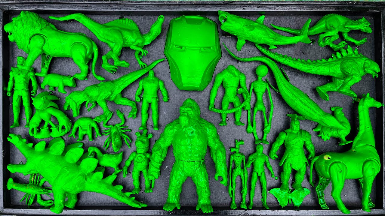 Dinosaurus Jurassic World Dominion: T-rex, Brachiosaurus, Catnap, King Kong, Godzilla, Skibidi