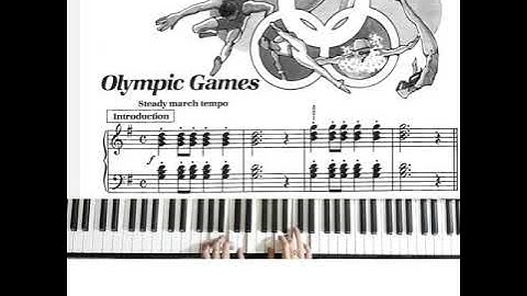 Bastien piano basic Level 2: Olympic Games