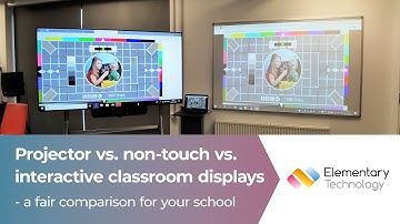 Classroom display technology - which is best? A projector vs non-touch screen vs touchscreen demo
