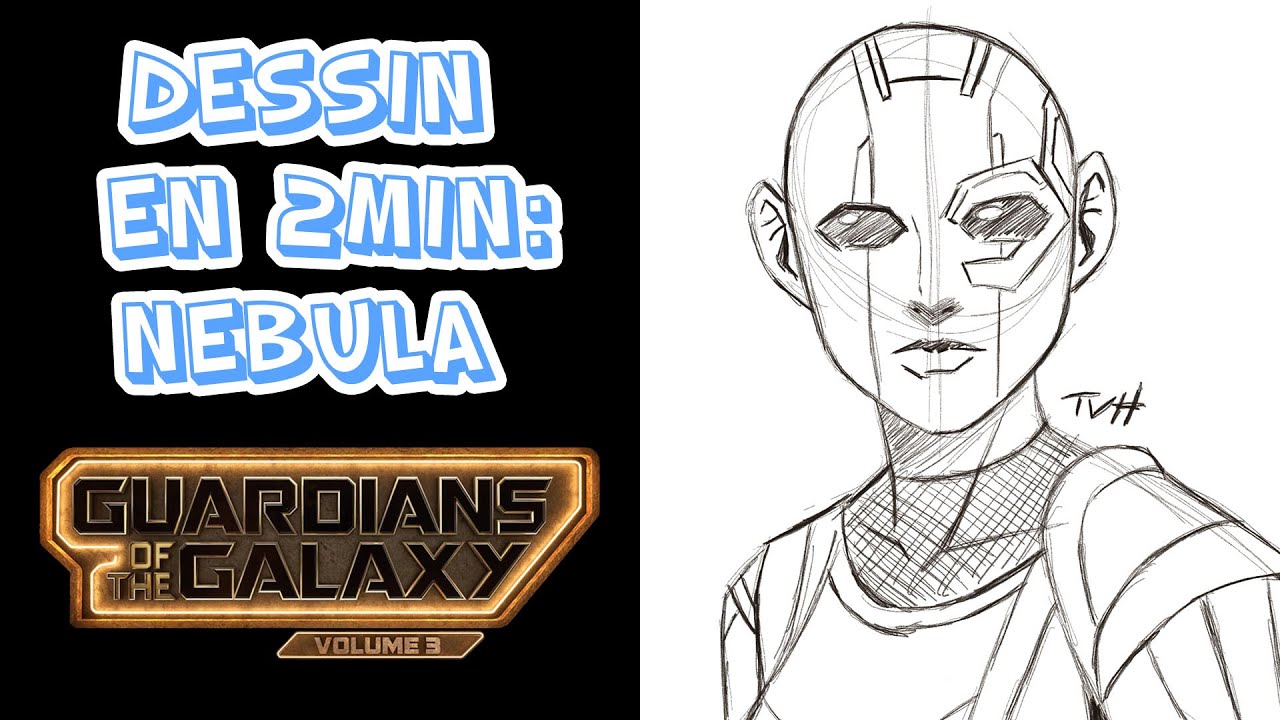 Dessin en 2 min: Nebula - Les Gardiens De La Galaxie - YouTube
