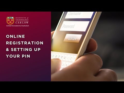 3. Online Registration & Setting Up Your Pin