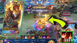 Aldous New Item 9999 STACK ???!! War Axe Broken Build : Mobile Legends