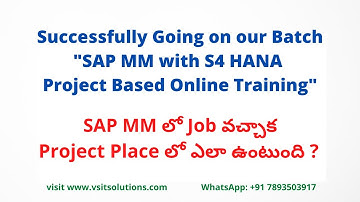 SAP S4 HANA MM Project Based Online Training | SAP MM S4 HANA Training | SAP MM in Telugu