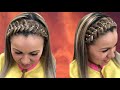 #QUEDATENCASAYPEINA CONMIGO TRENZA EN DIADEMA EXPANDIDA CON PIEDRAS/BELLA TRENZA EN DIADEMA